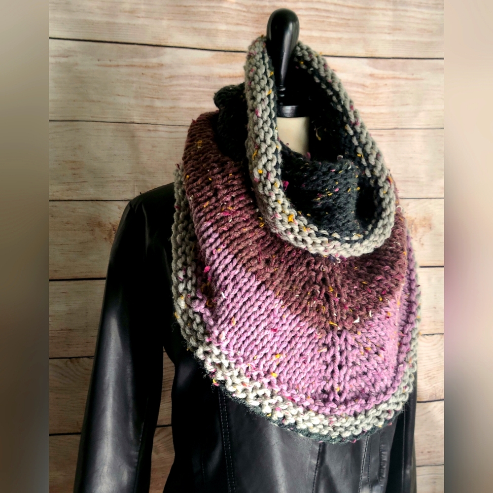 Handmade Knit Cowl Shawl